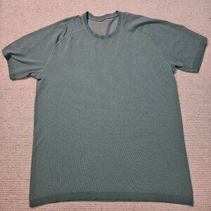 Lululemon Men's Metal Vent Tech Short Sleeved Shirt XL Green - Workout Running